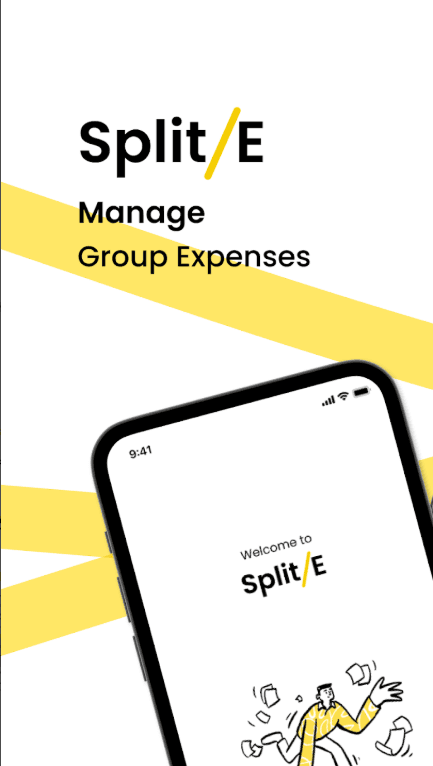 SplitE App Screen 1