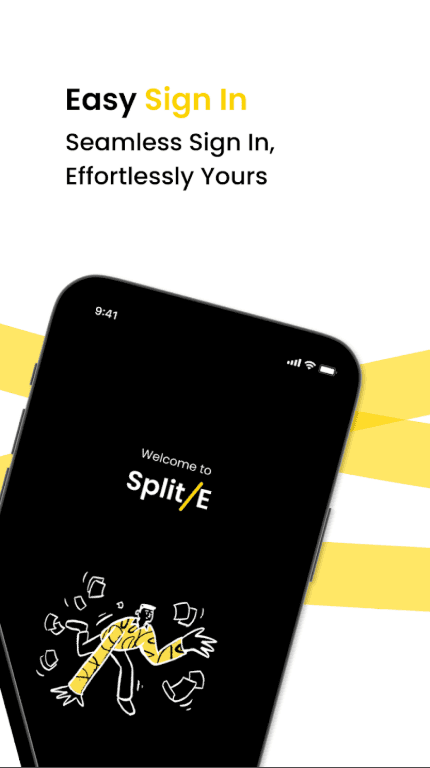 SplitE App Screen 2